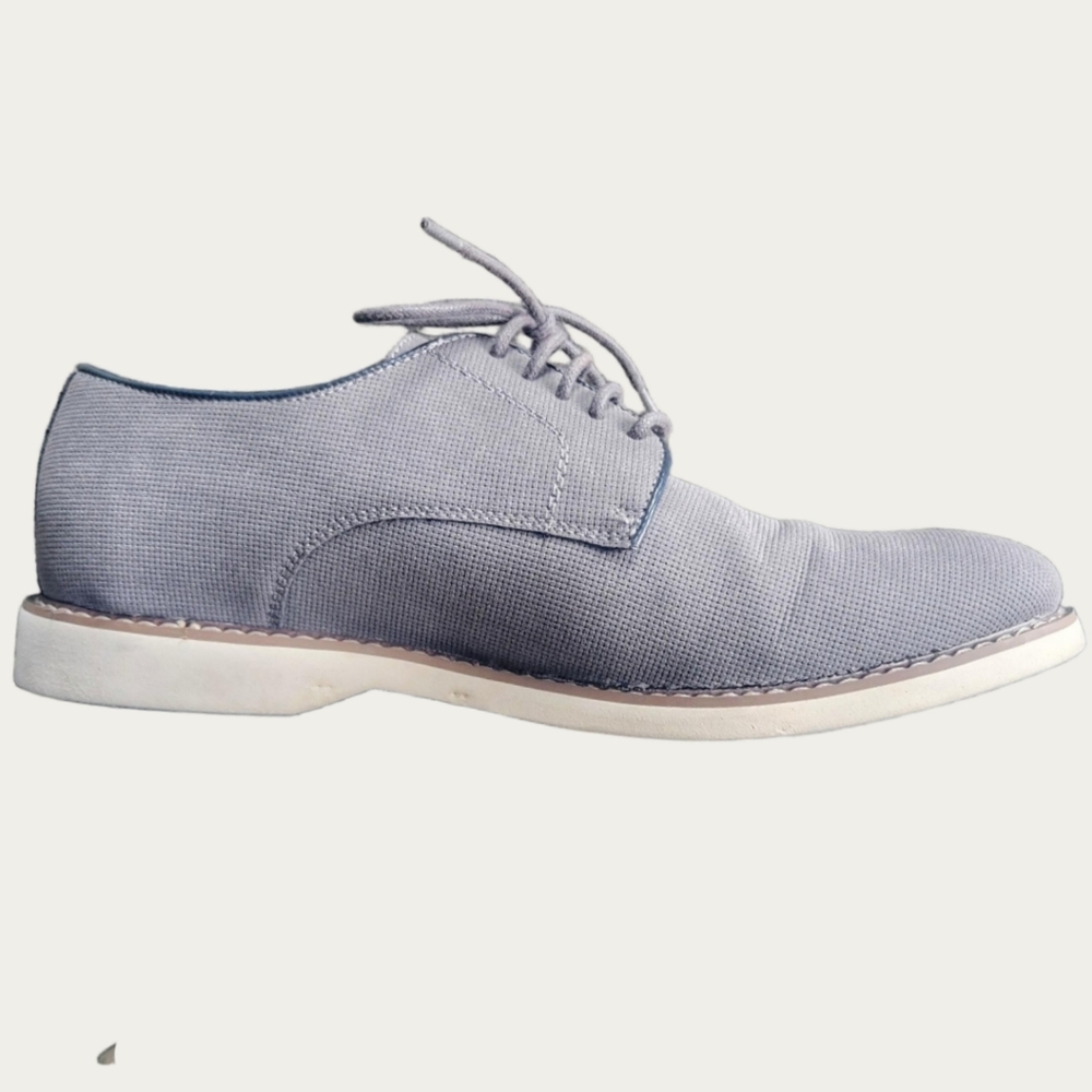 Steve Madden \ Men's David Nubuck Leather Oxford Shoes / Dove Grey / 10.5 - Picture 6 of 9
